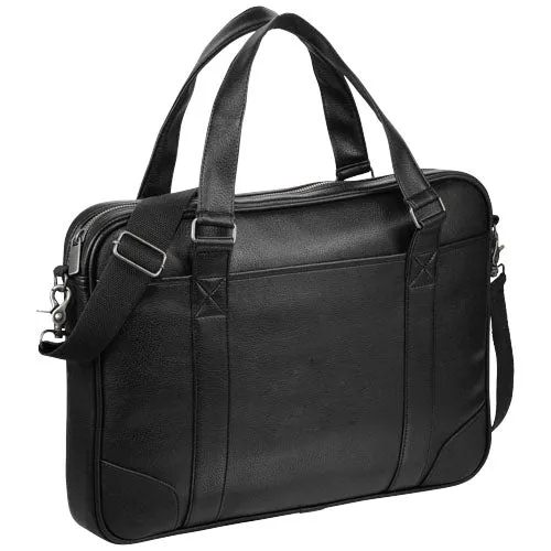- black Solid laptop slim briefcase Easy communication 5L 15.6" Oxford Complete range