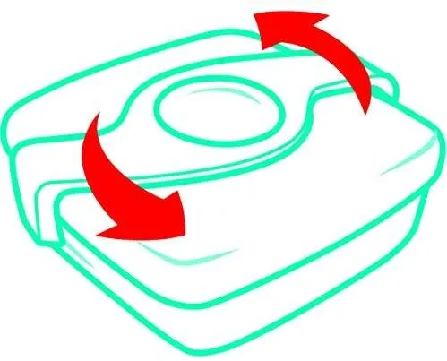 ■ Maped - Picnik Concept - Twist Snack Box - Red