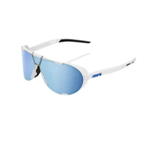 100% Westcraft - Soft Tact White - Hiper Blue Multilayer Mirror Lens