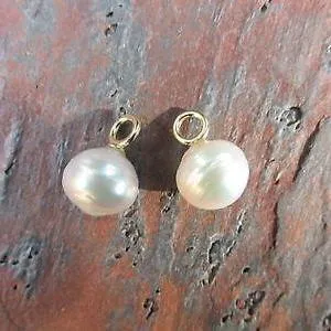 14KT Yellow Gold Paspaley South Sea Pearl Earring Charms 12mm