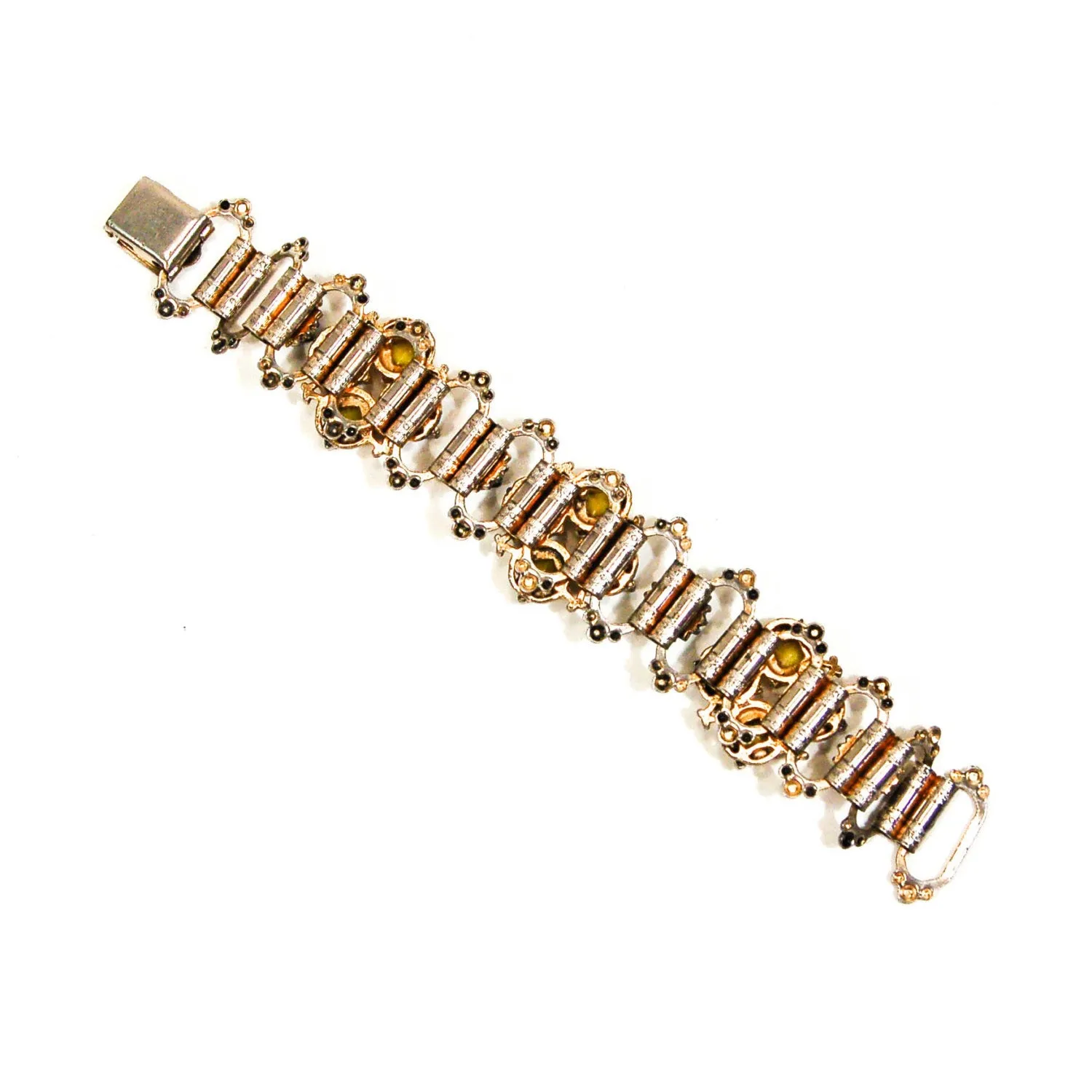 1950's Colorful Bracelet with Venetian Glass