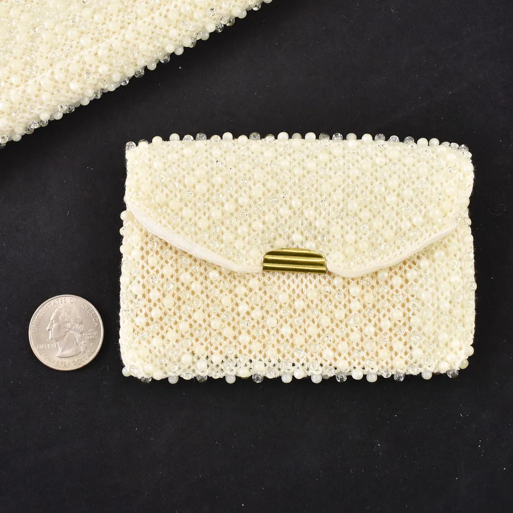 1950s Vintage Large Beaded Clutch
