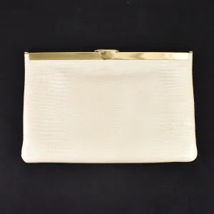 1960s Vintage Faux Snakeskin Clutch Bag