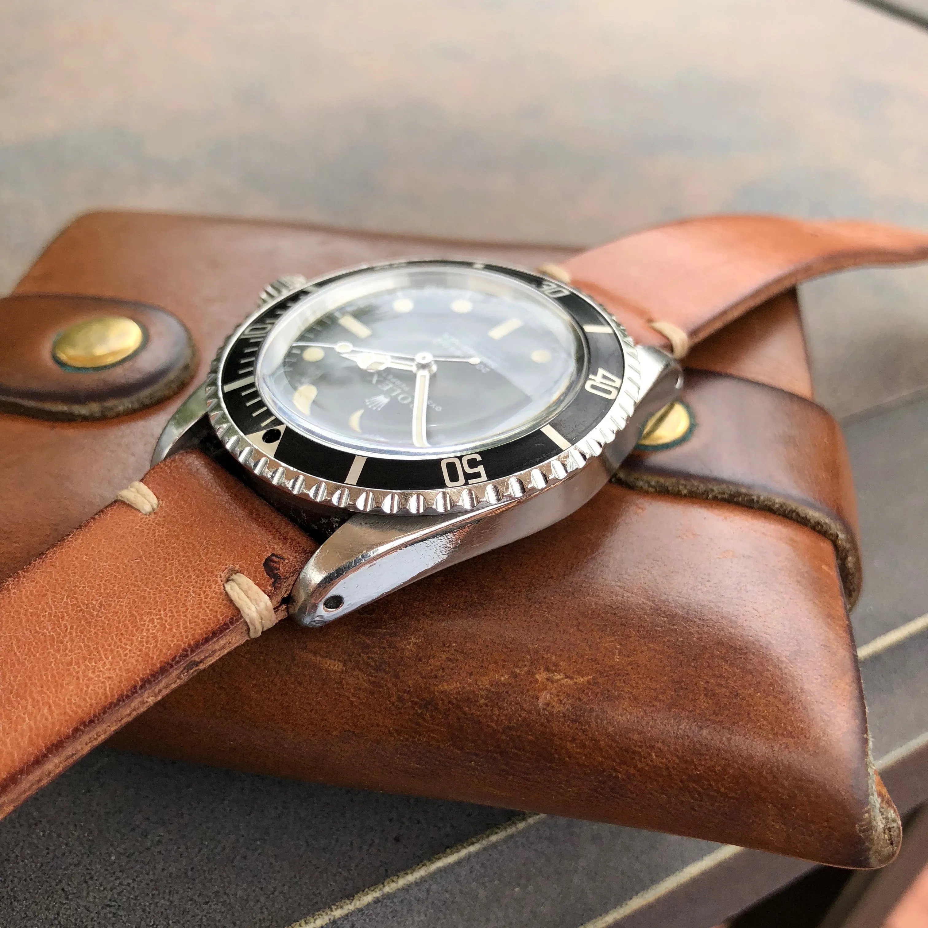 1968 Rolex Submariner 5512 Meters First Cream Patina Automatic Cal 1570 Wristwatch