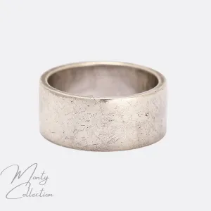 1980s Polish Modernist Silver Cigar Band