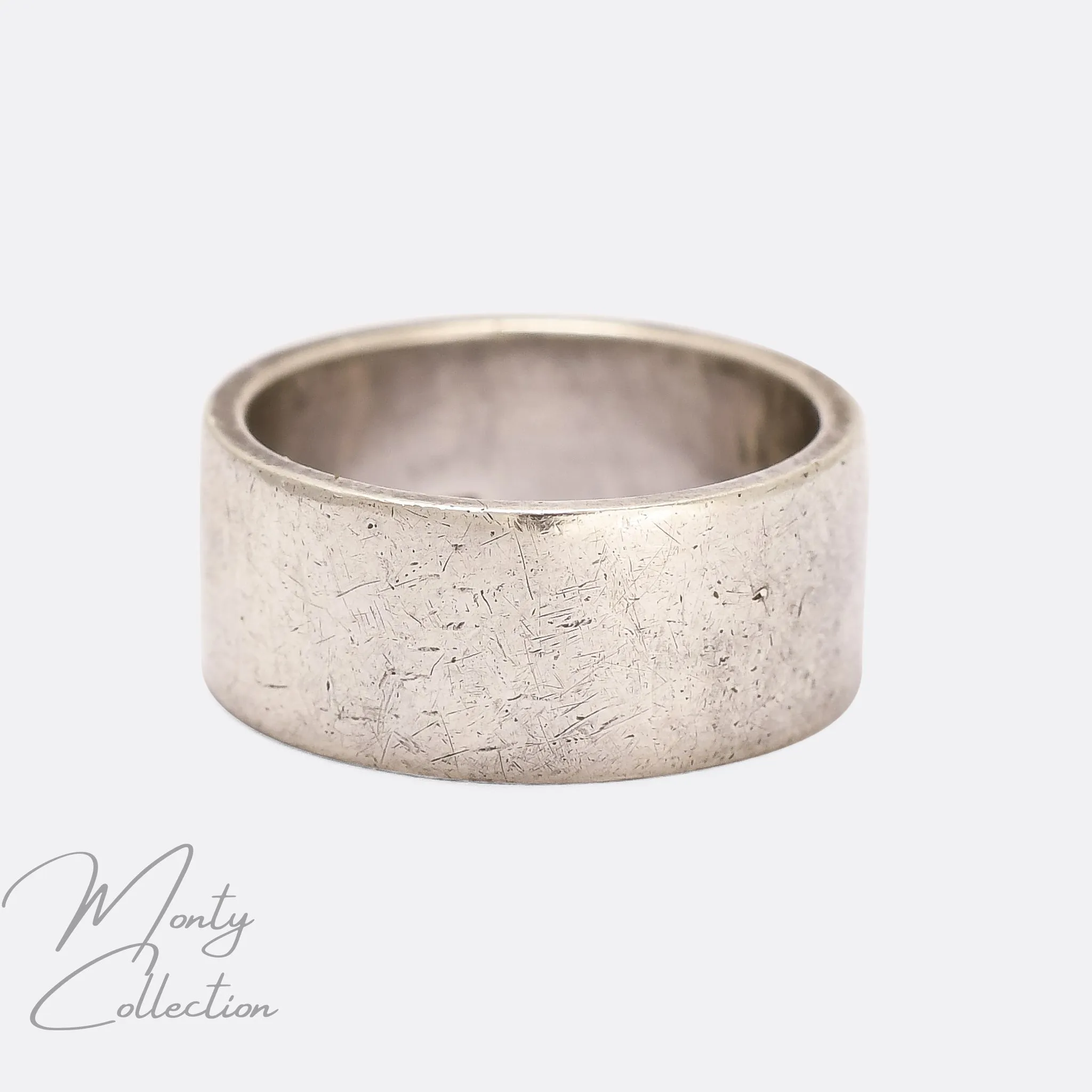1980s Polish Modernist Silver Cigar Band