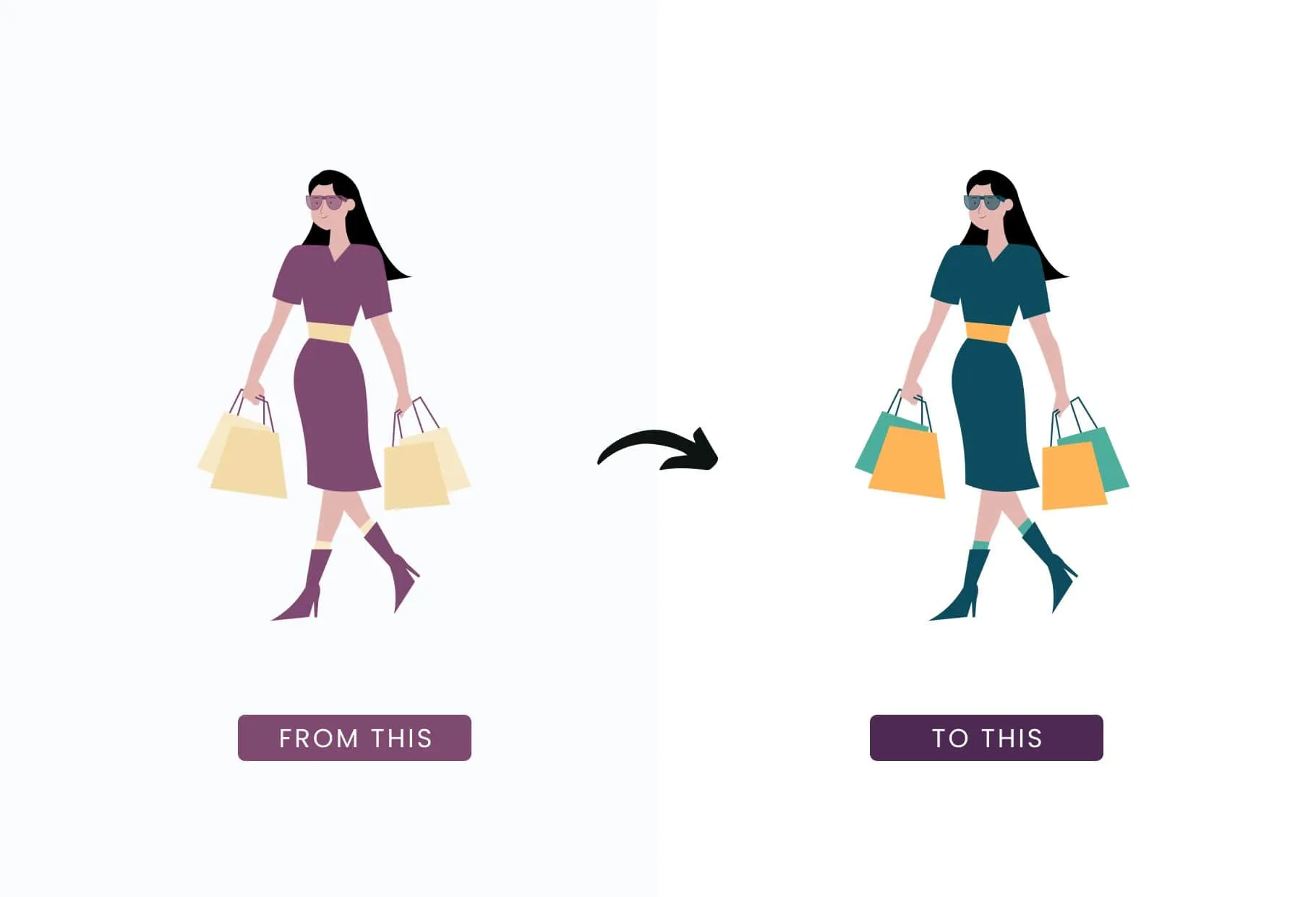 20 Unique Fashion Illustrations Fully Editable in Canva
