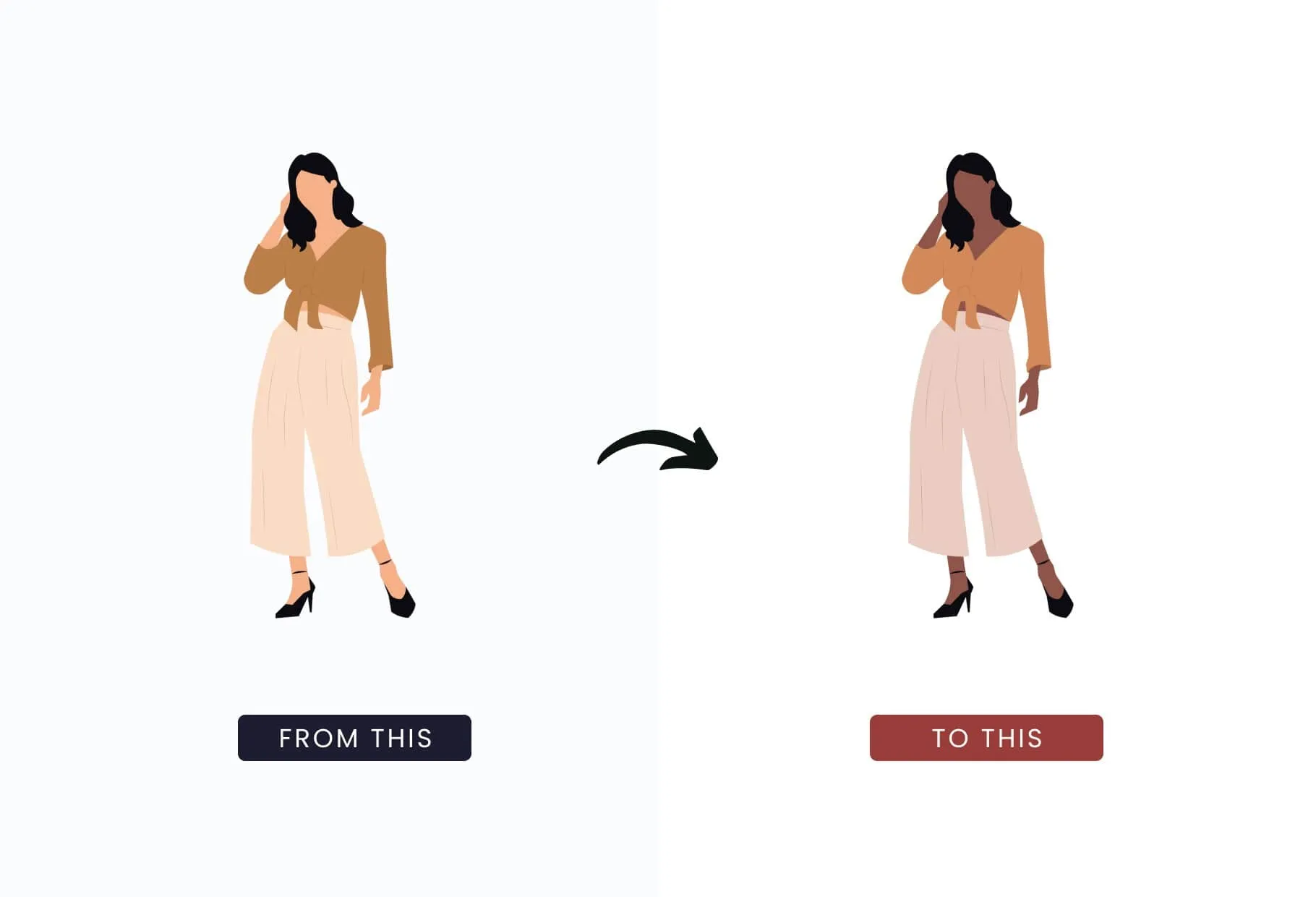 20 Unique Fashion Illustrations Pack 02 Fully Editable in Canva
