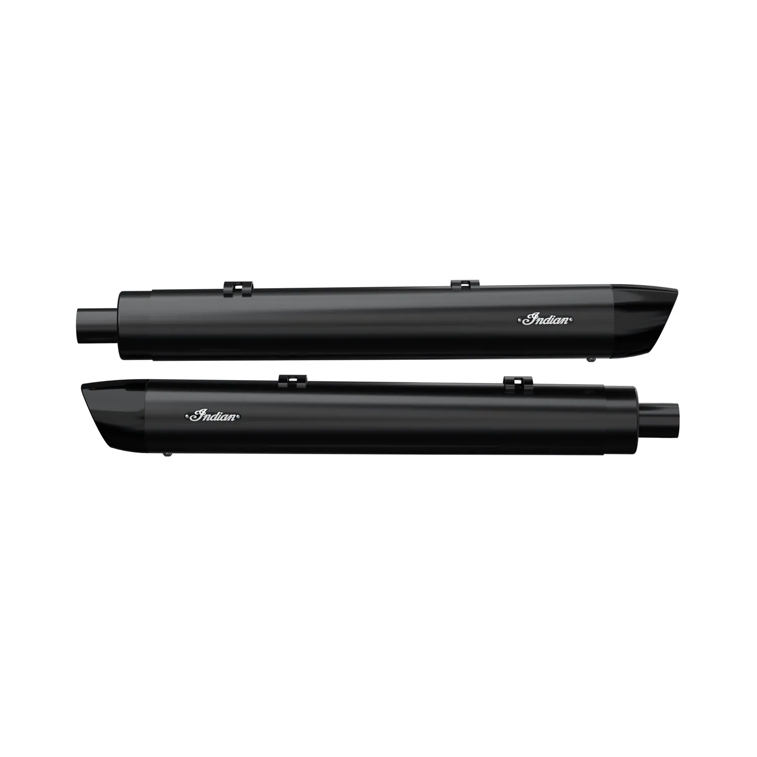 2014-2021 Genuine Indian Stage 1 Oval Slip-On Muffler Kit Black 2884187-266