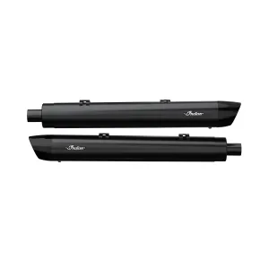 2014-2021 Genuine Indian Stage 1 Oval Slip-On Muffler Kit Black 2884187-266