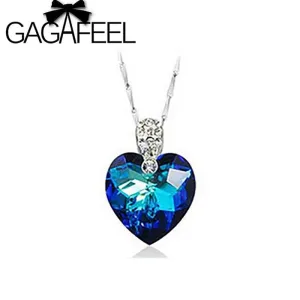2017 New Arrival Top Quality free shipping wholesale Genuine 100% sterling 925 silver heart of ocean pendant for lady AD31