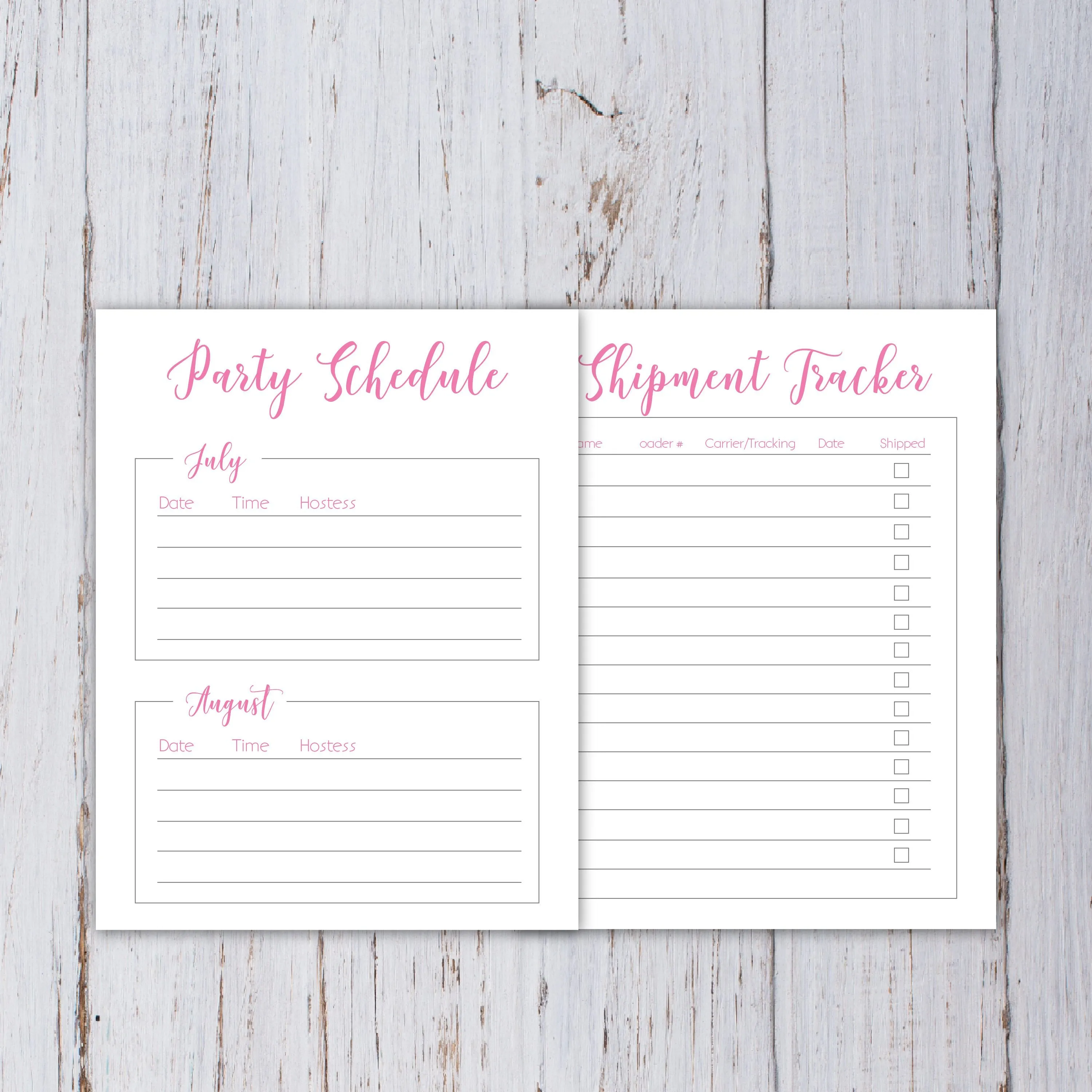2020 Printable Business Planner Tracker