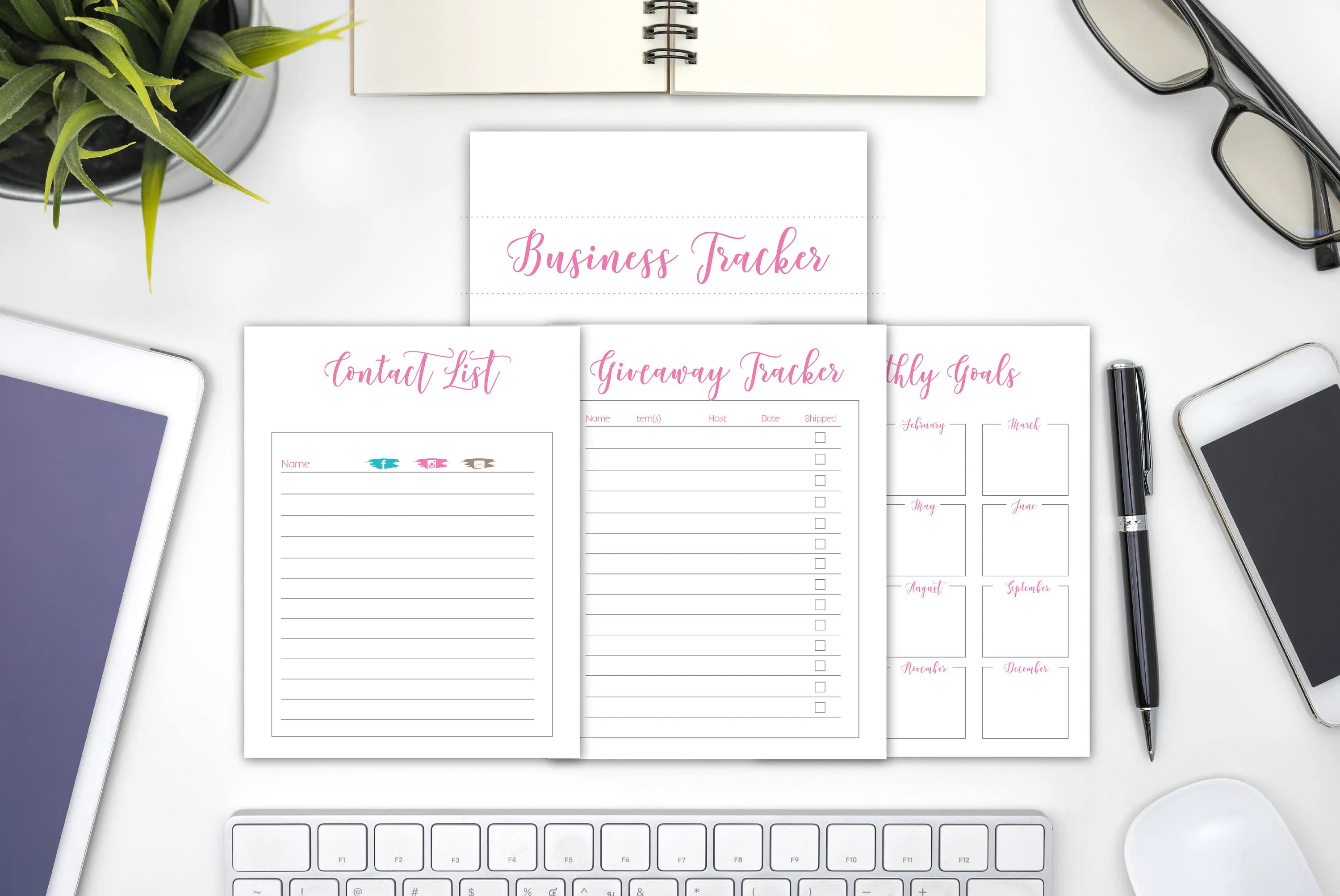 2020 Printable Business Planner Tracker