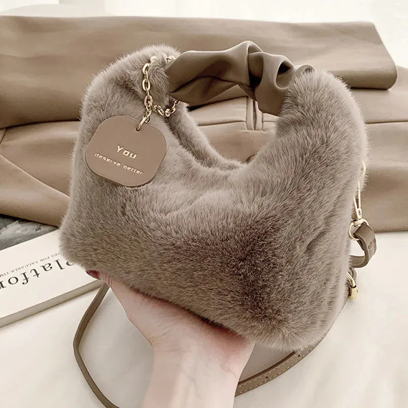 2024 New Pu Leather Women'S Crossbody Bags With Stylish Red Wide Shoulder Strap Fashionable Shoulder Solid Color Underarm Bags
