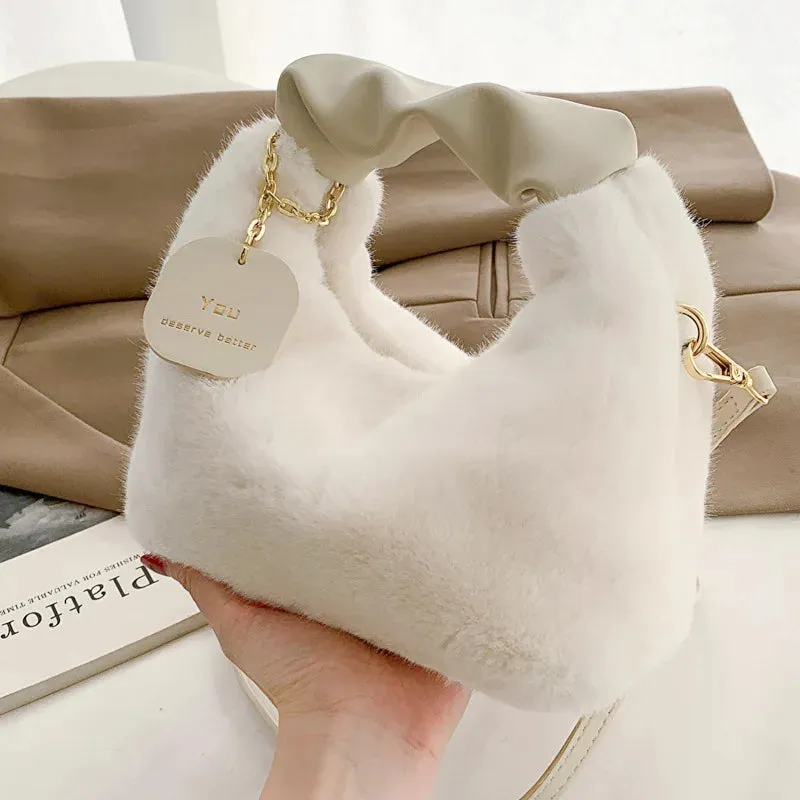 2024 New Pu Leather Women'S Crossbody Bags With Stylish Red Wide Shoulder Strap Fashionable Shoulder Solid Color Underarm Bags