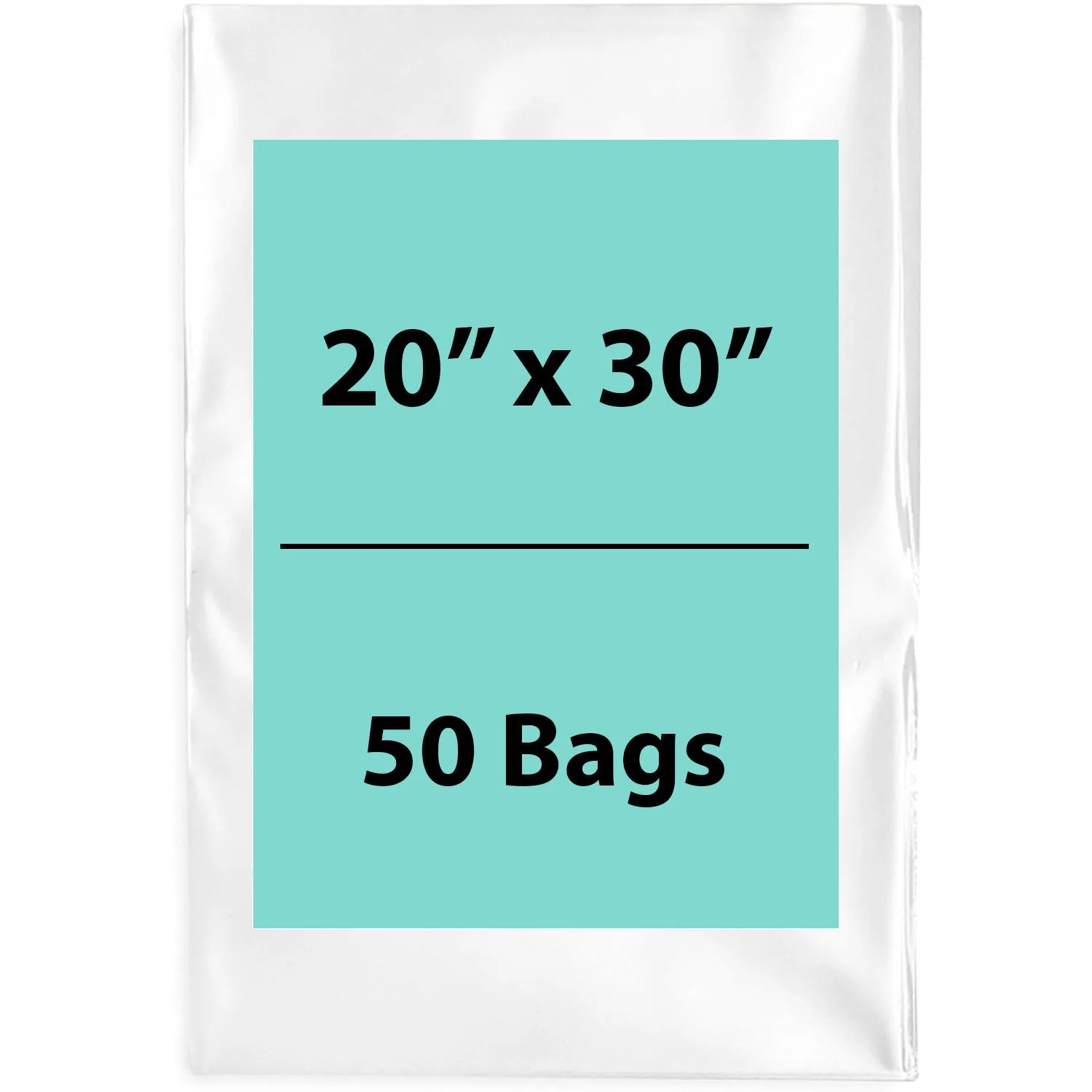 20X30 inches Clear Flat Poly Bags 6Mil Open Top (LDPE)