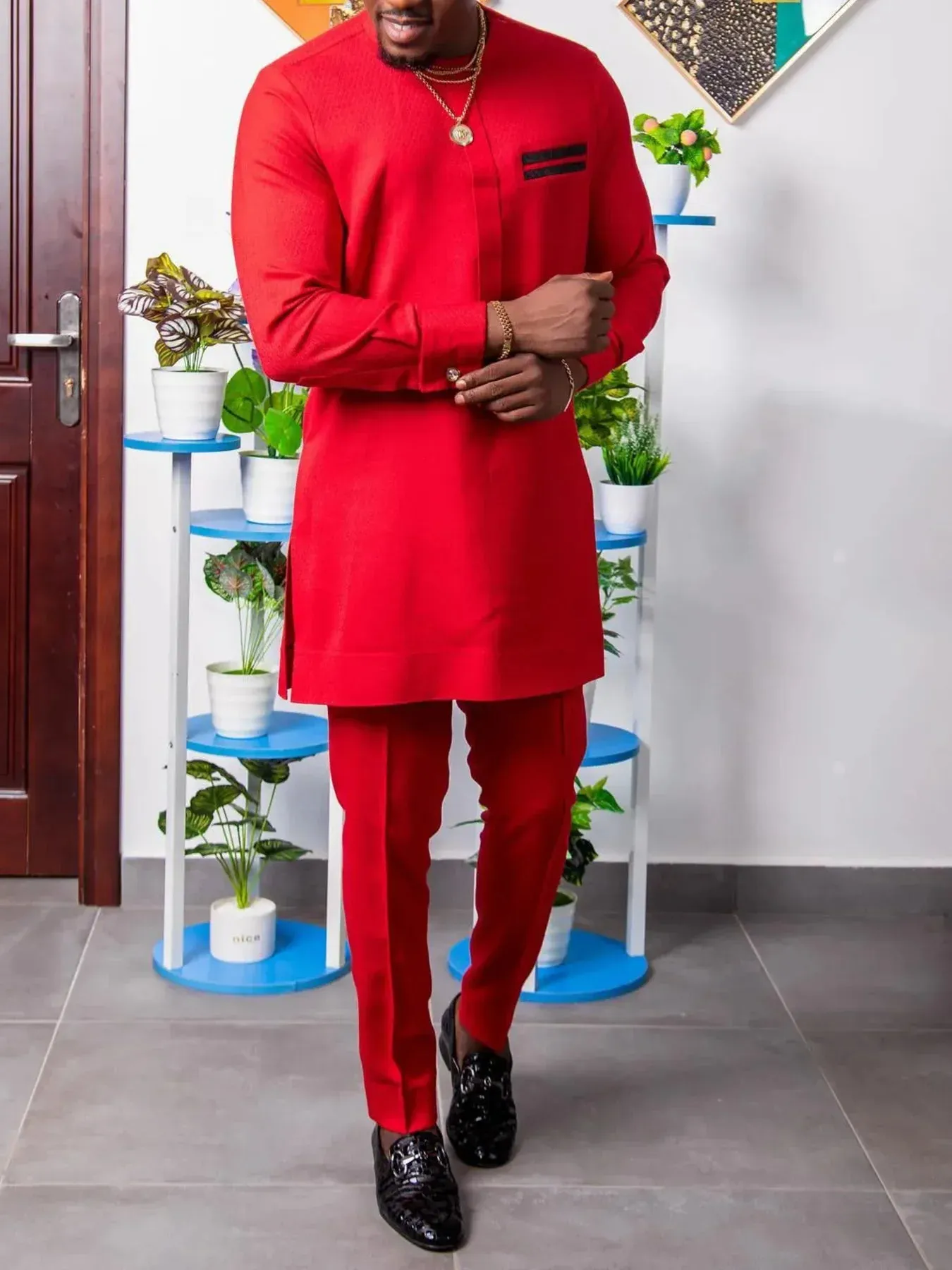 2PC  Dashiki African Traditional Outfit