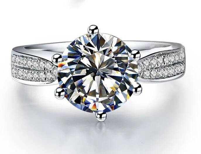 4 Carats Wedding Engagement Ring