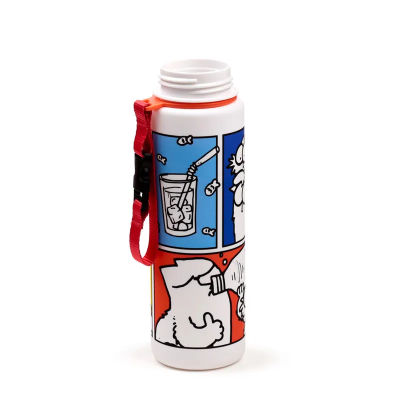 600ml Shatterproof Pop Top Water Bottle - Simon's Cat 2024