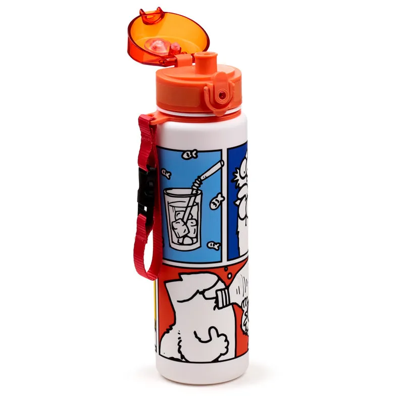 600ml Shatterproof Pop Top Water Bottle - Simon's Cat 2024