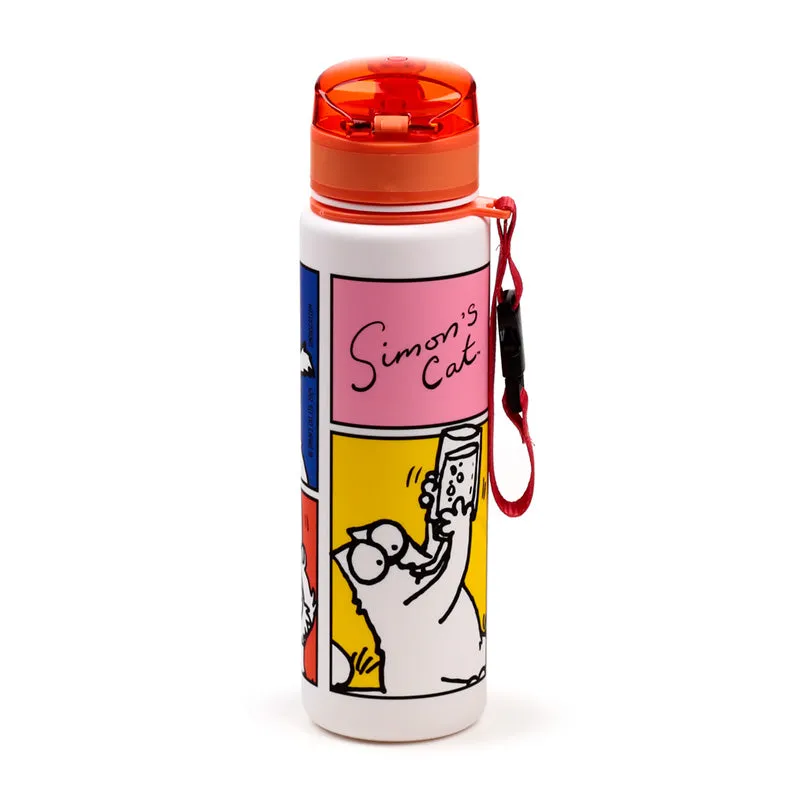 600ml Shatterproof Pop Top Water Bottle - Simon's Cat 2024