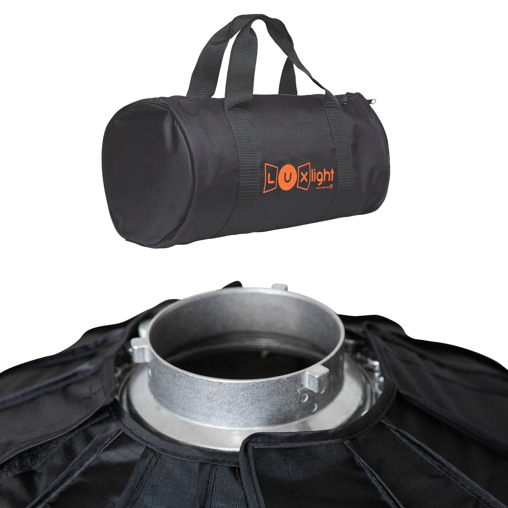 65cm 16 Rod Folding Beauty Dish Softbox - Bowens Mount - Quick Open/Close