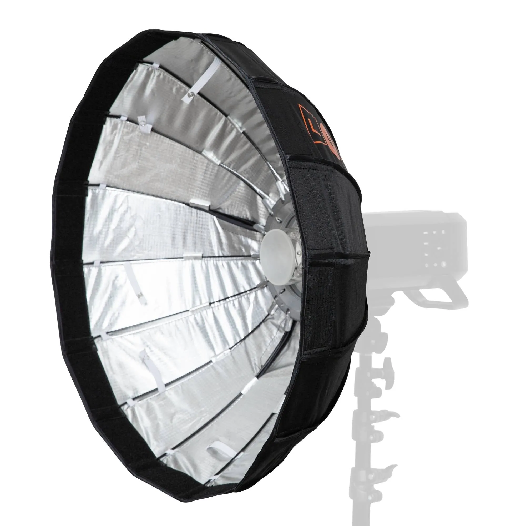 65cm 16 Rod Folding Beauty Dish Softbox - Bowens Mount - Quick Open/Close