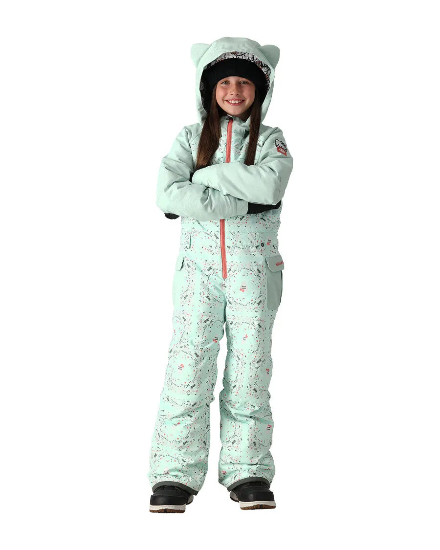 686 Kids' Shine Insulated One-Piece Hello Kitty Seaglass Bandana 2025