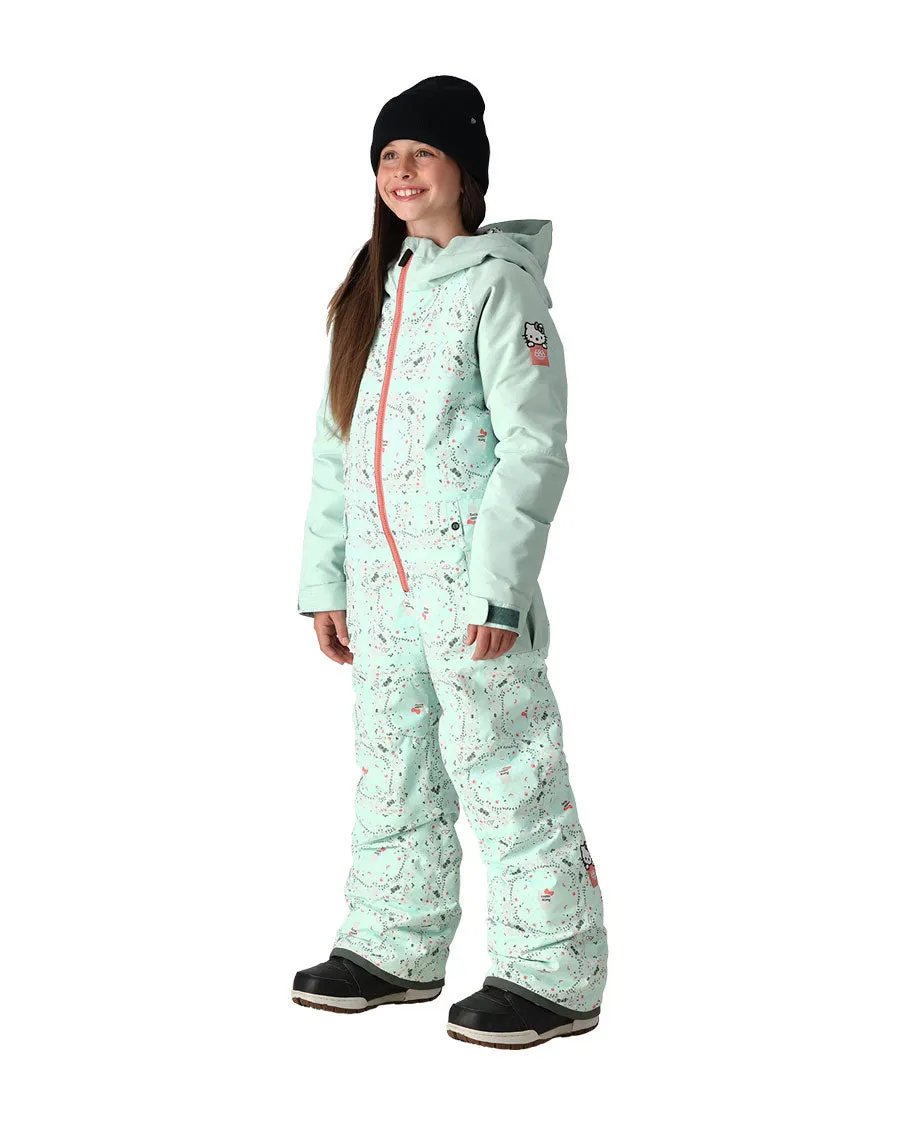 686 Kids' Shine Insulated One-Piece Hello Kitty Seaglass Bandana 2025