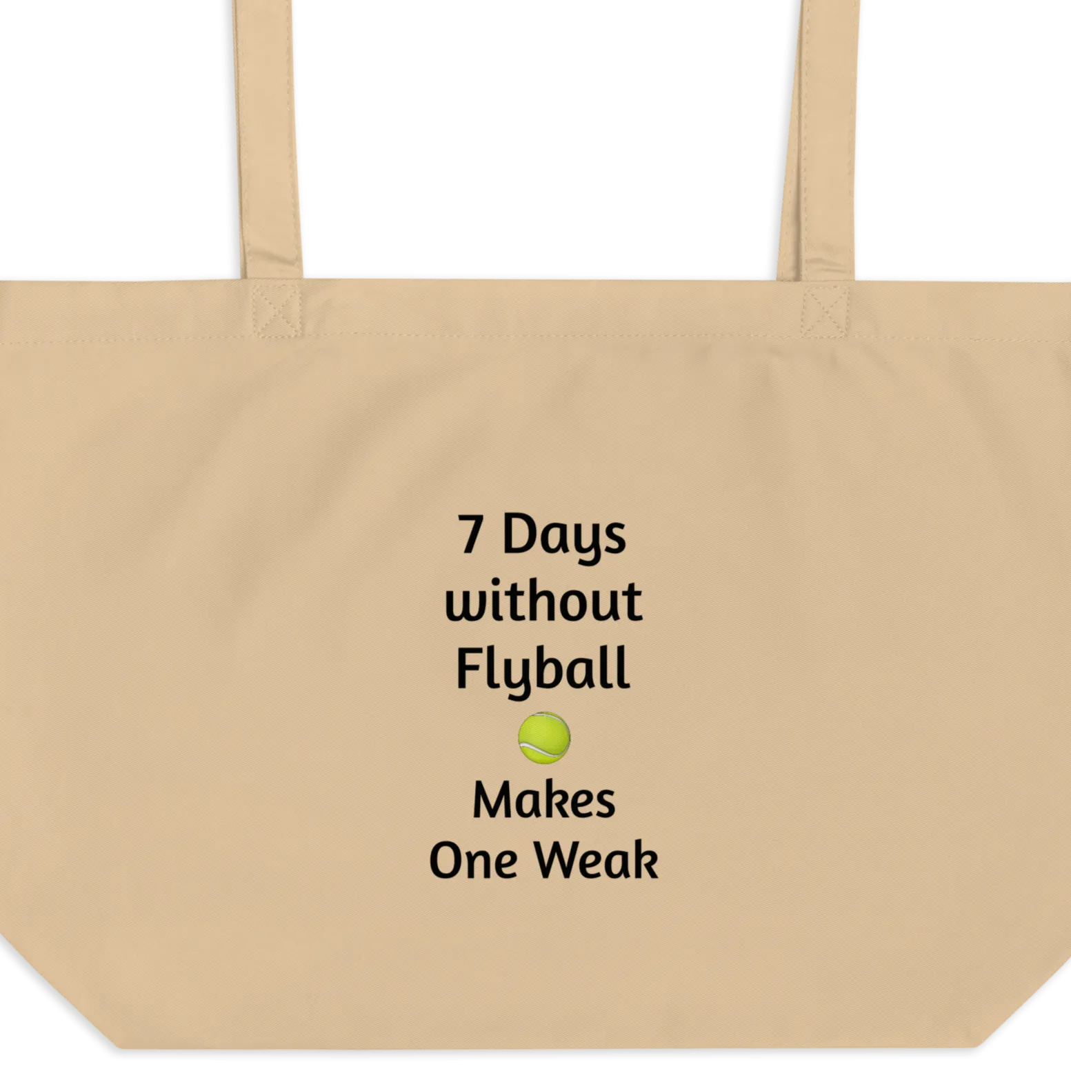 7 Days Without Flyball X-Large Tote/ Shopping Bags