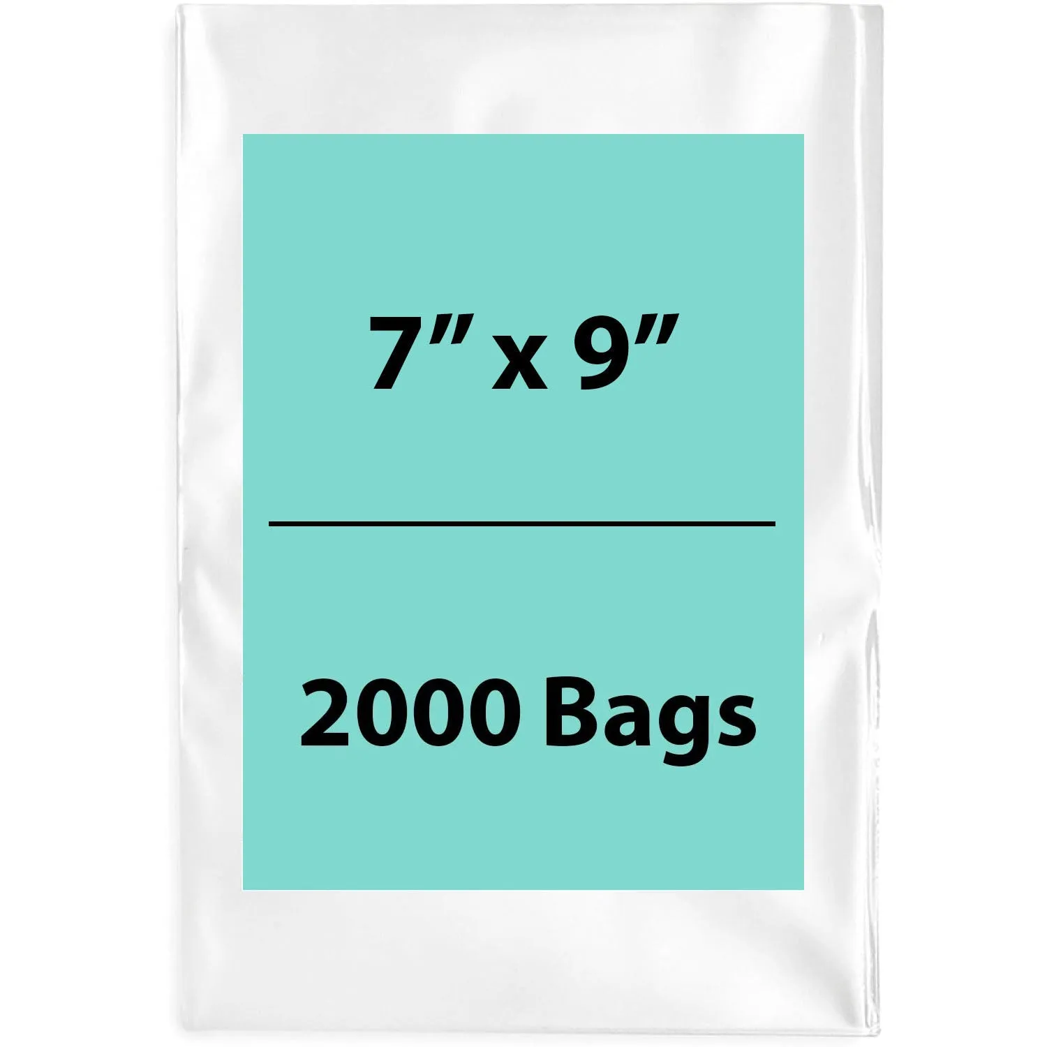 7X9 inches Clear Flat Poly Bags 4Mil Open Top (LDPE)