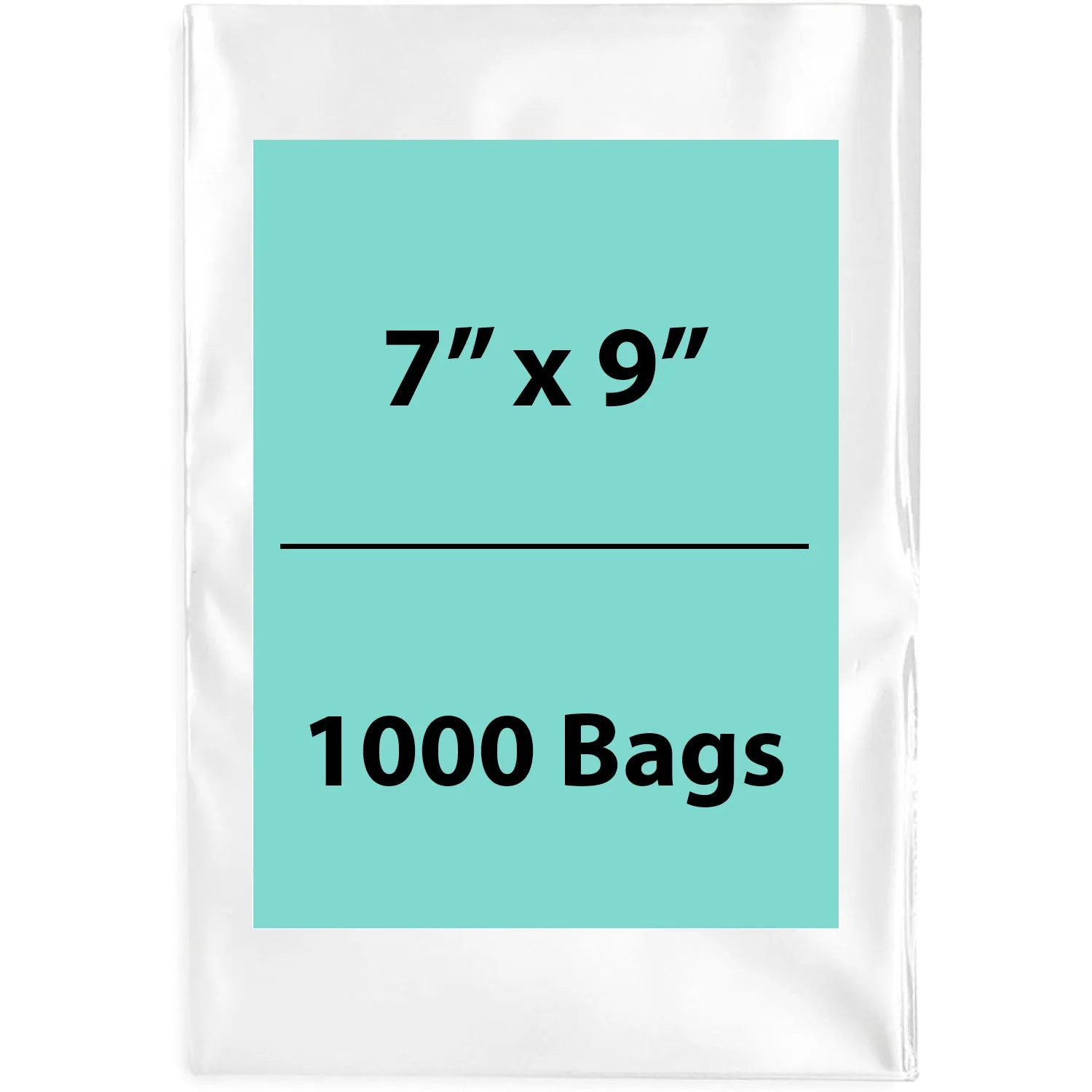 7X9 inches Clear Flat Poly Bags 4Mil Open Top (LDPE)