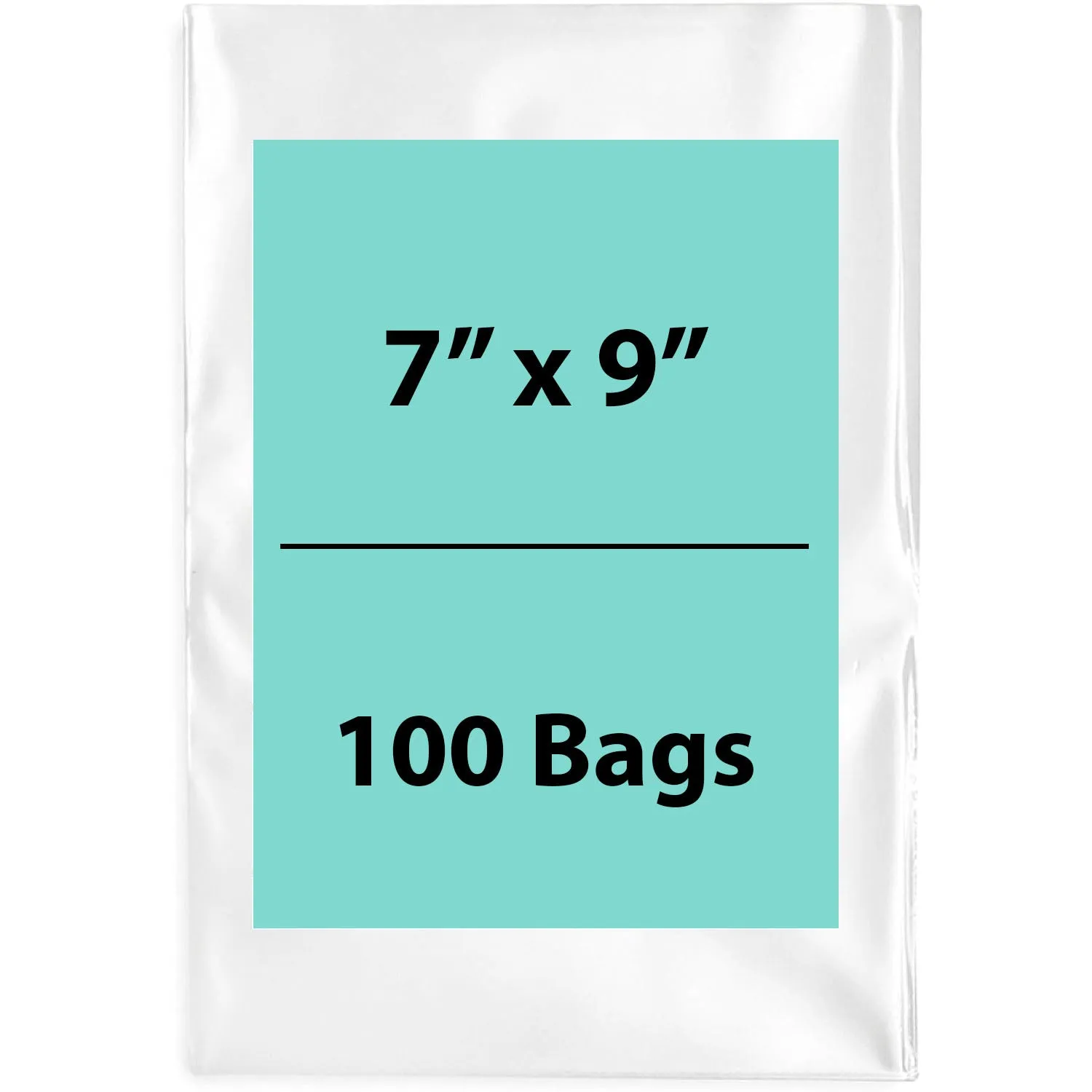 7X9 inches Clear Flat Poly Bags 4Mil Open Top (LDPE)