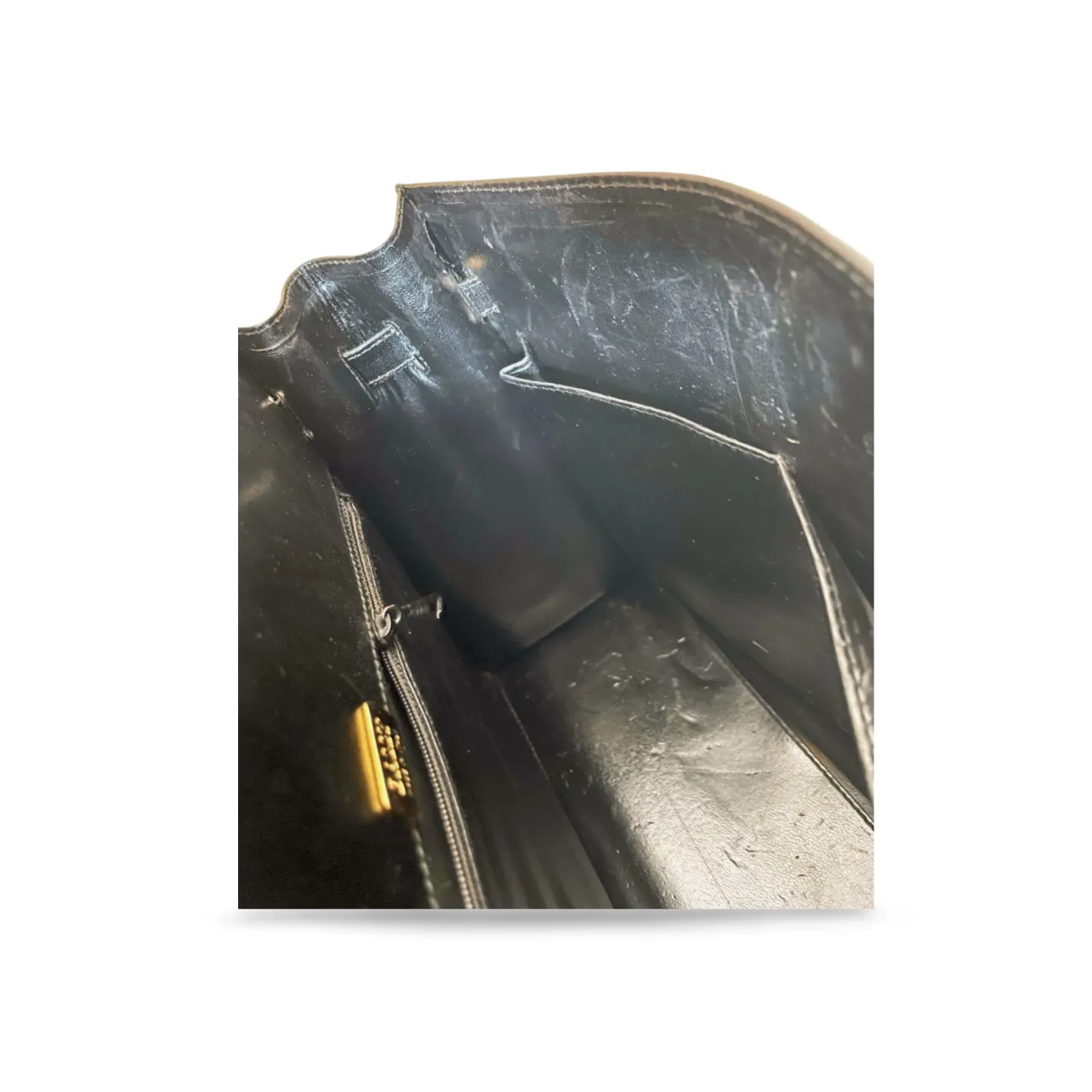 80's vintage BALLY black boxcalf leather kelly bag. Classic masterpiece handbag. 051203m1