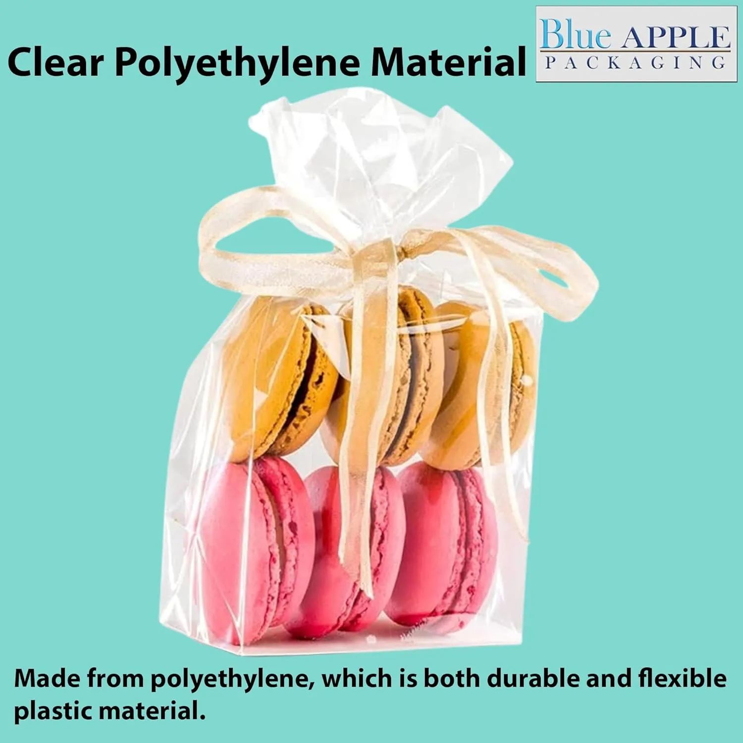 8X4X24 inches Gusseted Poly Bags Clear 1.5 Mil Low Density LDPE