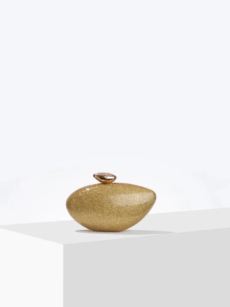 Acrylic Egg Shape Clutch Bag