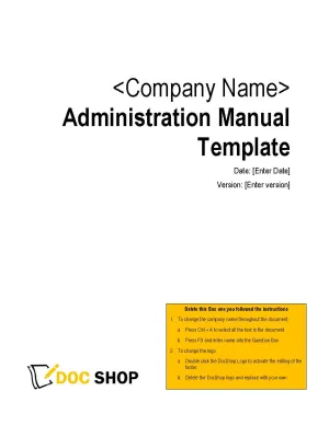 Administration Policies & Procedures Manual