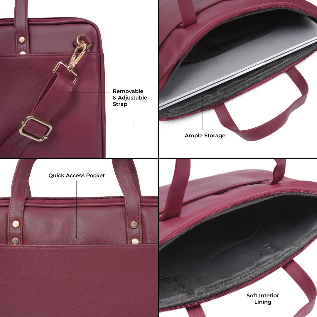 Aero Laptop Bag - Burgundy