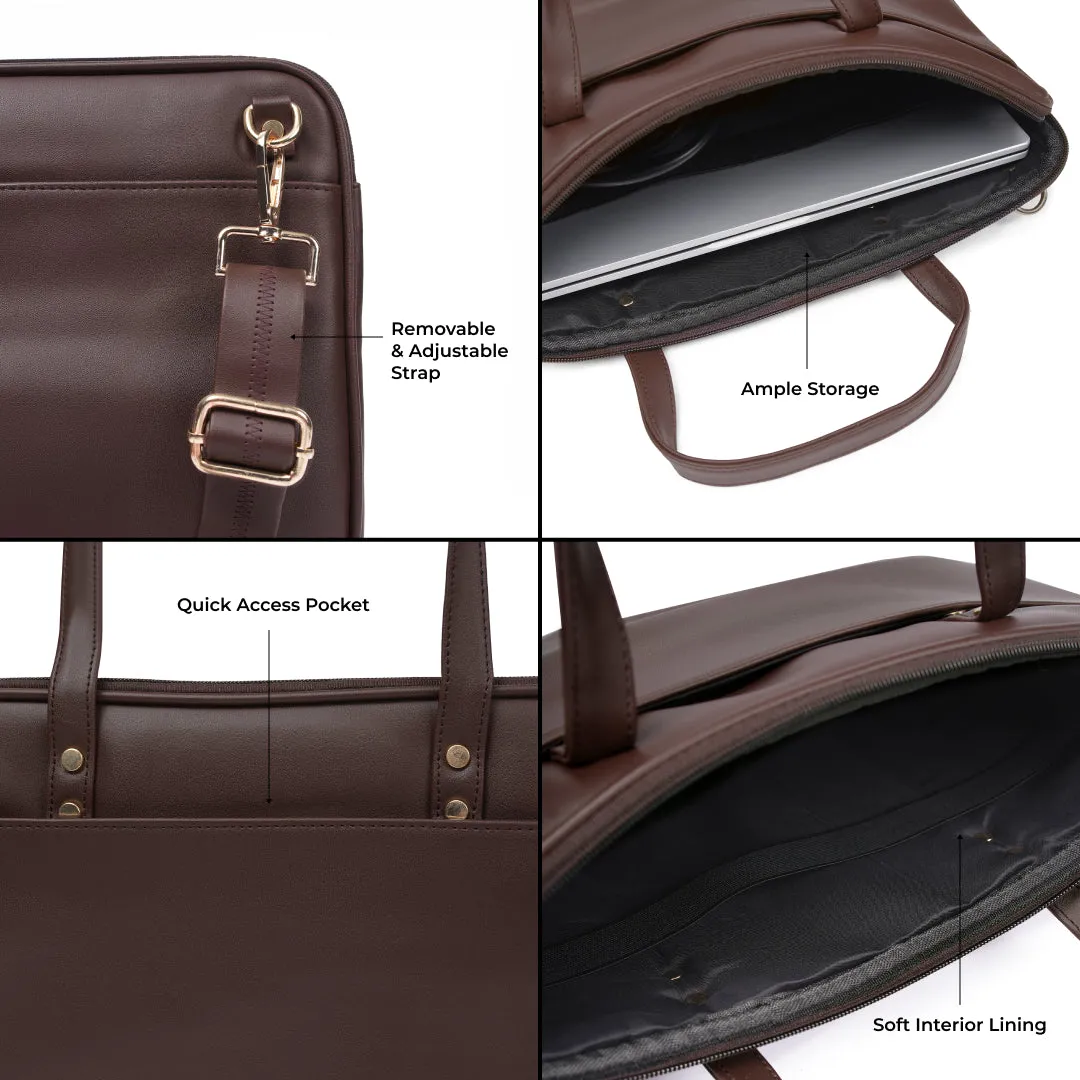 Aero Laptop Bag - Deep Brown
