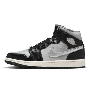 Air Jordan 1 Mid 'Black Grey Chrome'