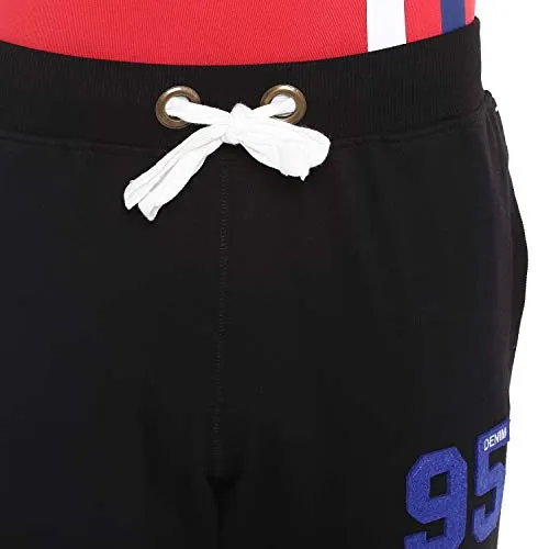 Alan Jones Clothing Men's Slim Fit Track pants(JOG18-D95-BCK-S_Black_Small)
