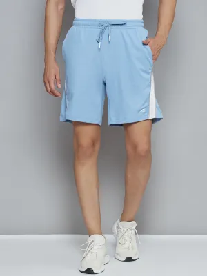 Alcis Men Blue Solid Slim Fit Sports Shorts