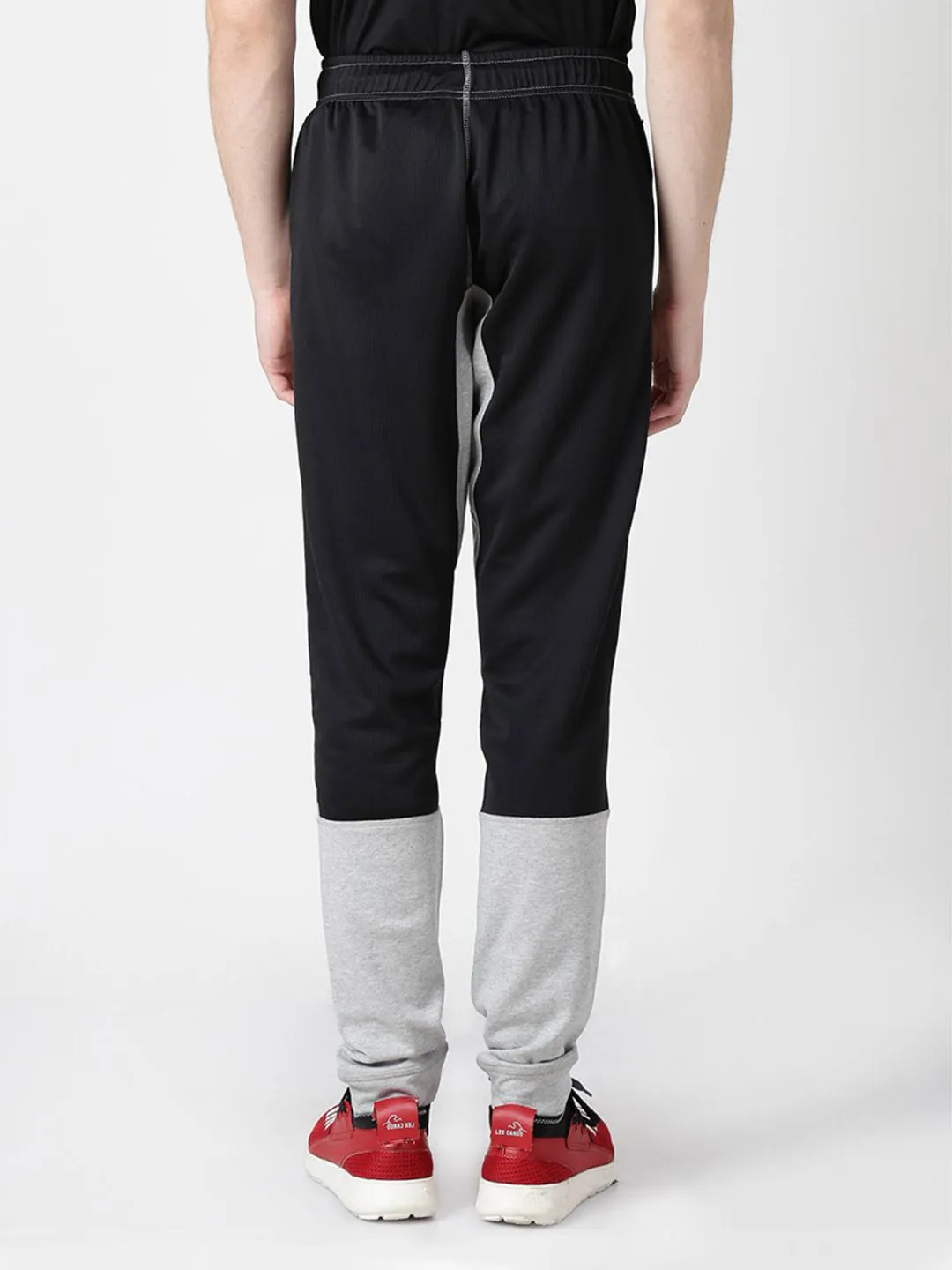 Alcis Men Solid Grey Melange Track Pant