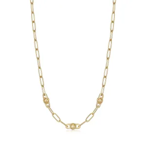 Ania Haie Gold Orb Link Chunky Chain Necklace