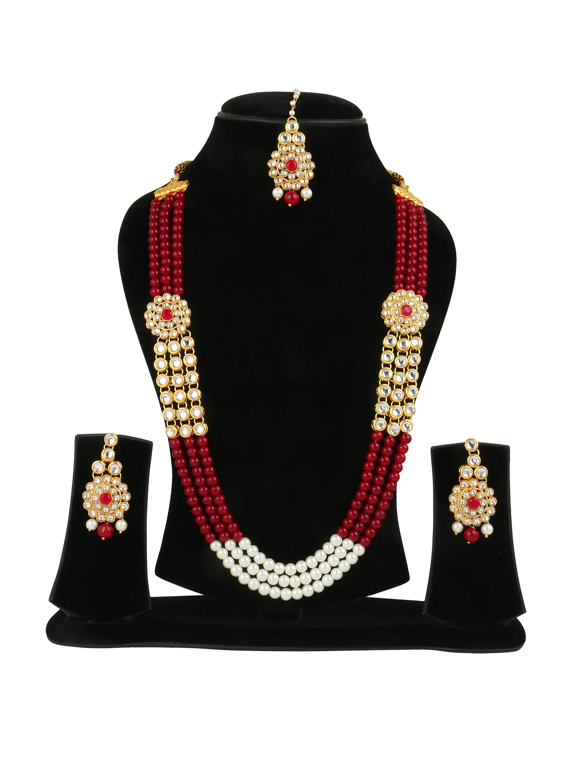 Antique Rani Haar Kundan Necklace Set for Women