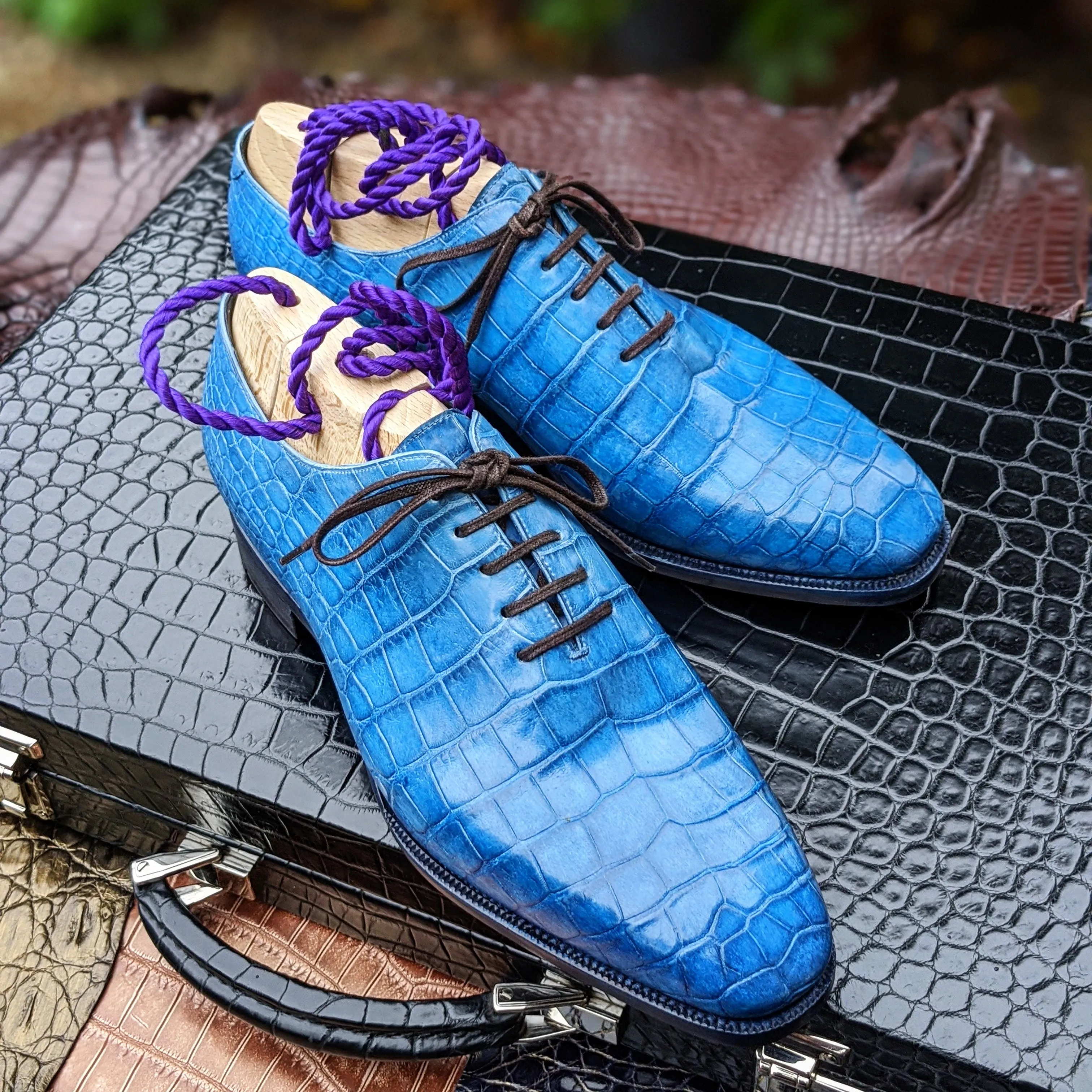 Ascot Wholecut - Blue Patina