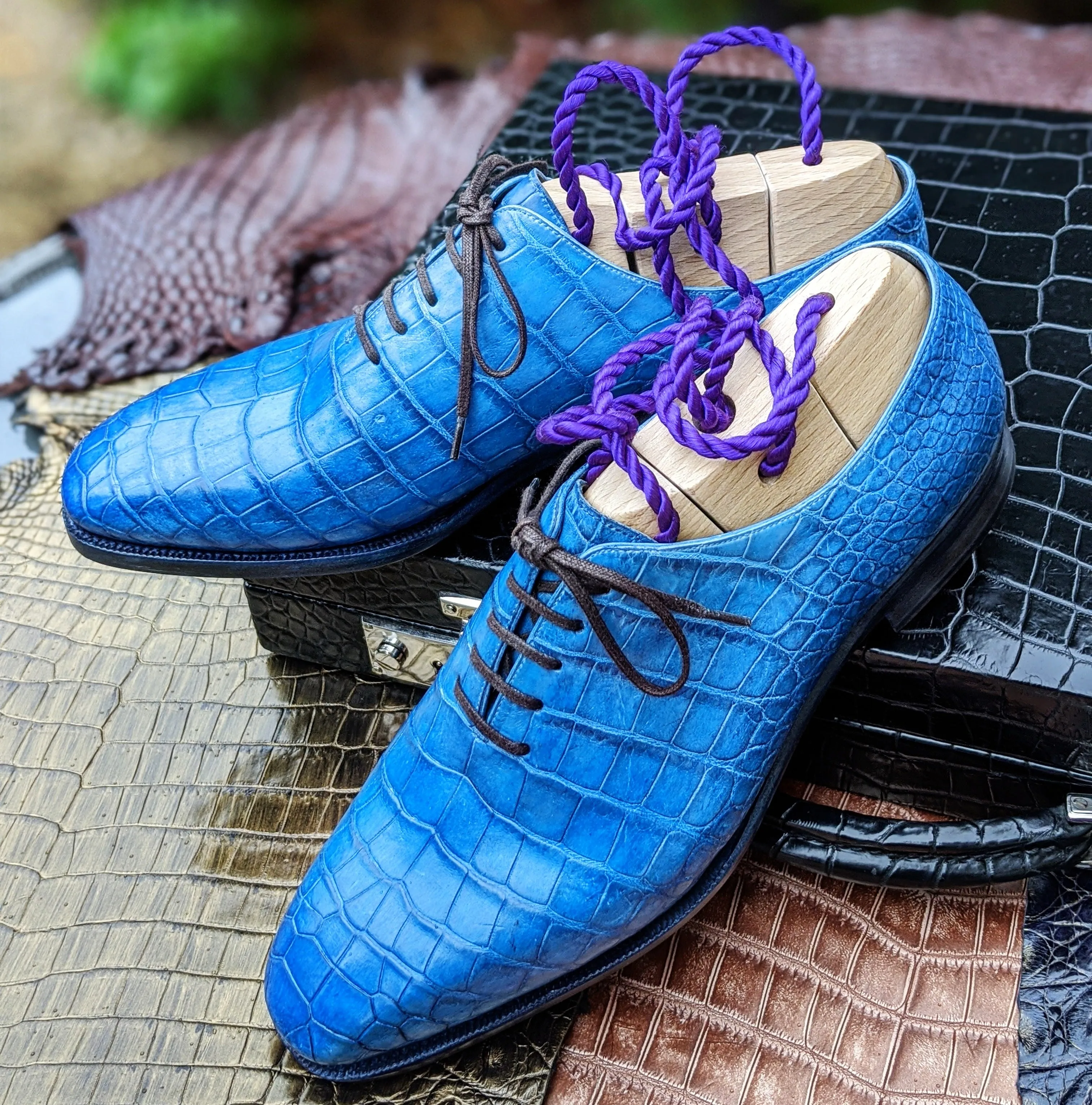 Ascot Wholecut - Blue Patina