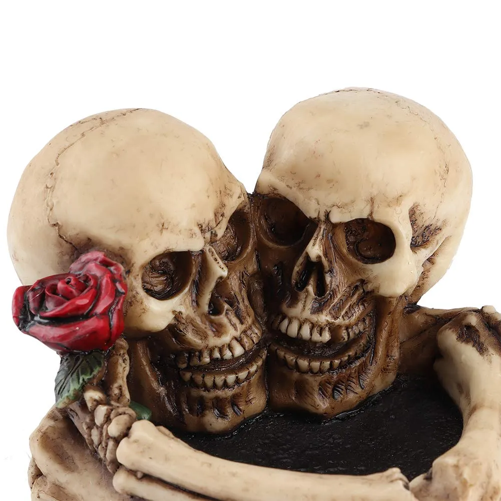 Ashes Tray, Unique Skeleton Shape Fashion Beautiful Ashtray Cigar Ashtray Composite Application for Cool Smokers Decorations for Gentleman