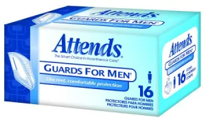 Attends Guards For Men Absorbent Polymer Disposable Male Bladder Control Pad