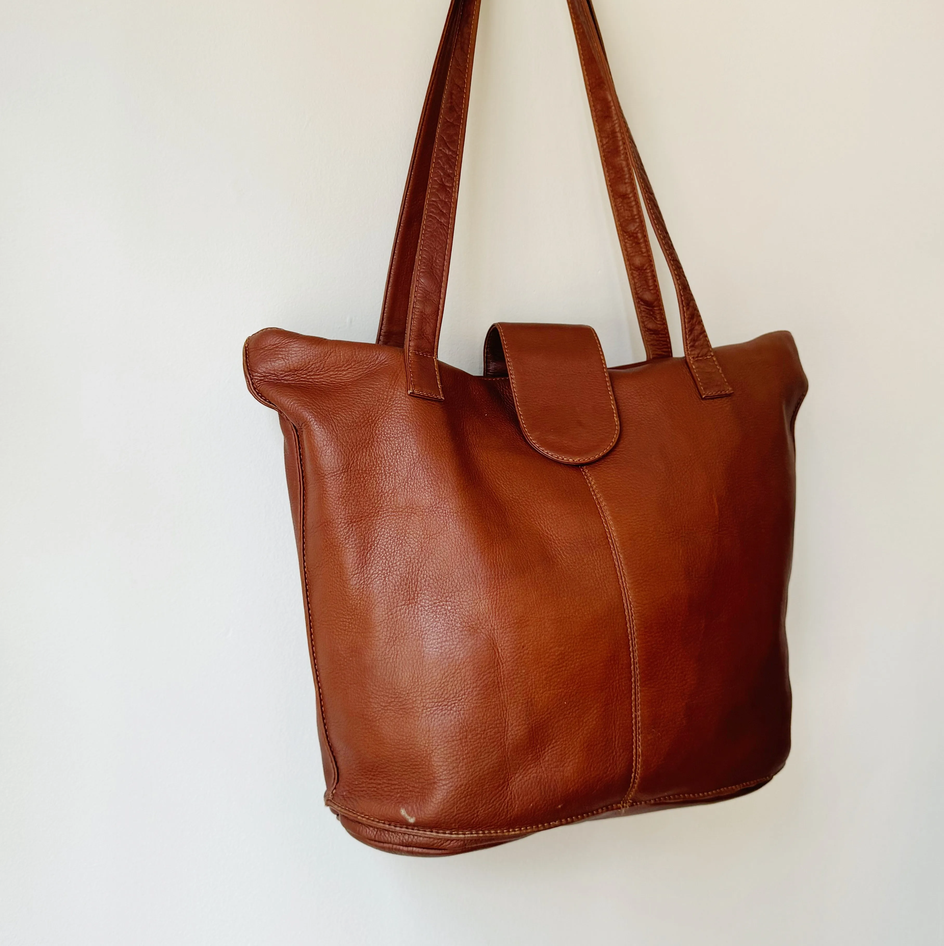 Auburn Slouchy Leather Tote